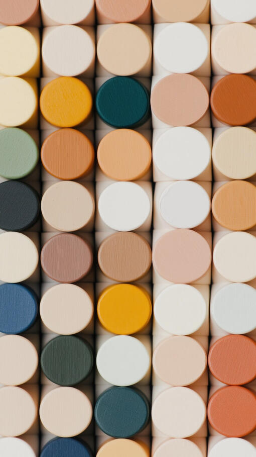 Grid of colored code blocks representing software architecture